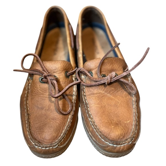 Men's Brown Leather Loafers - Picture 1 of 6